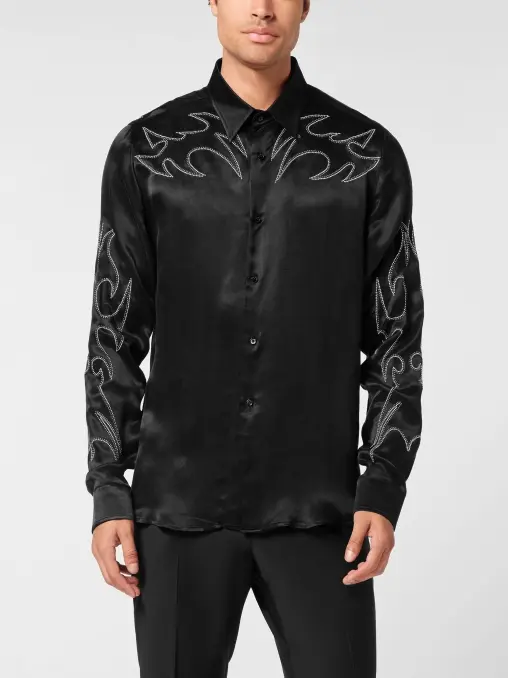 Рубашка из вискозы PHILIPP PLEIN