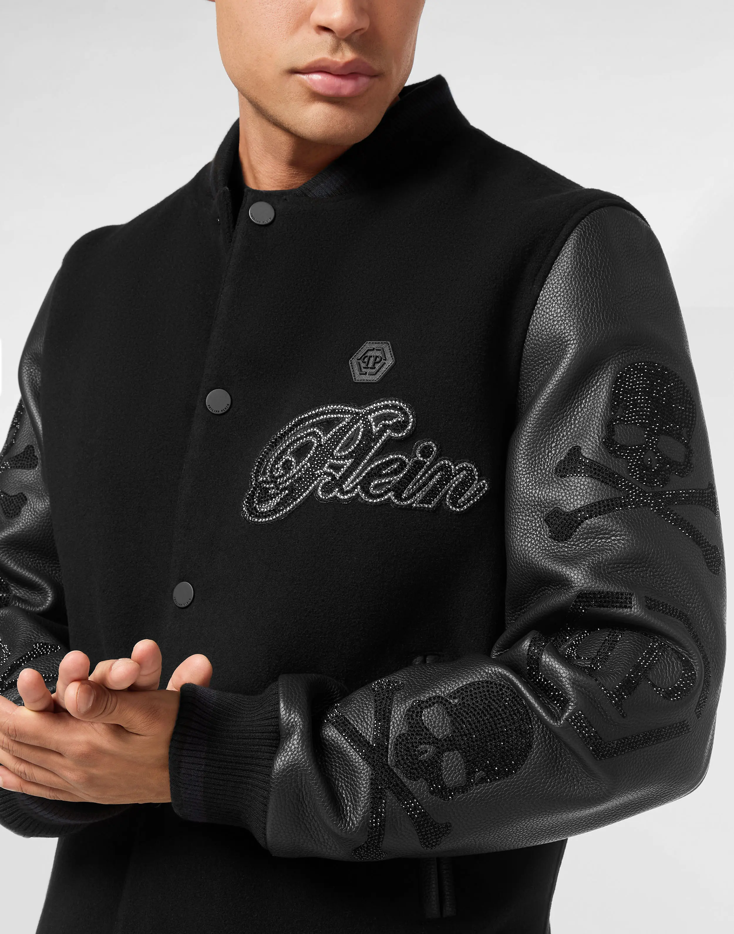 Бомбер комбинированный