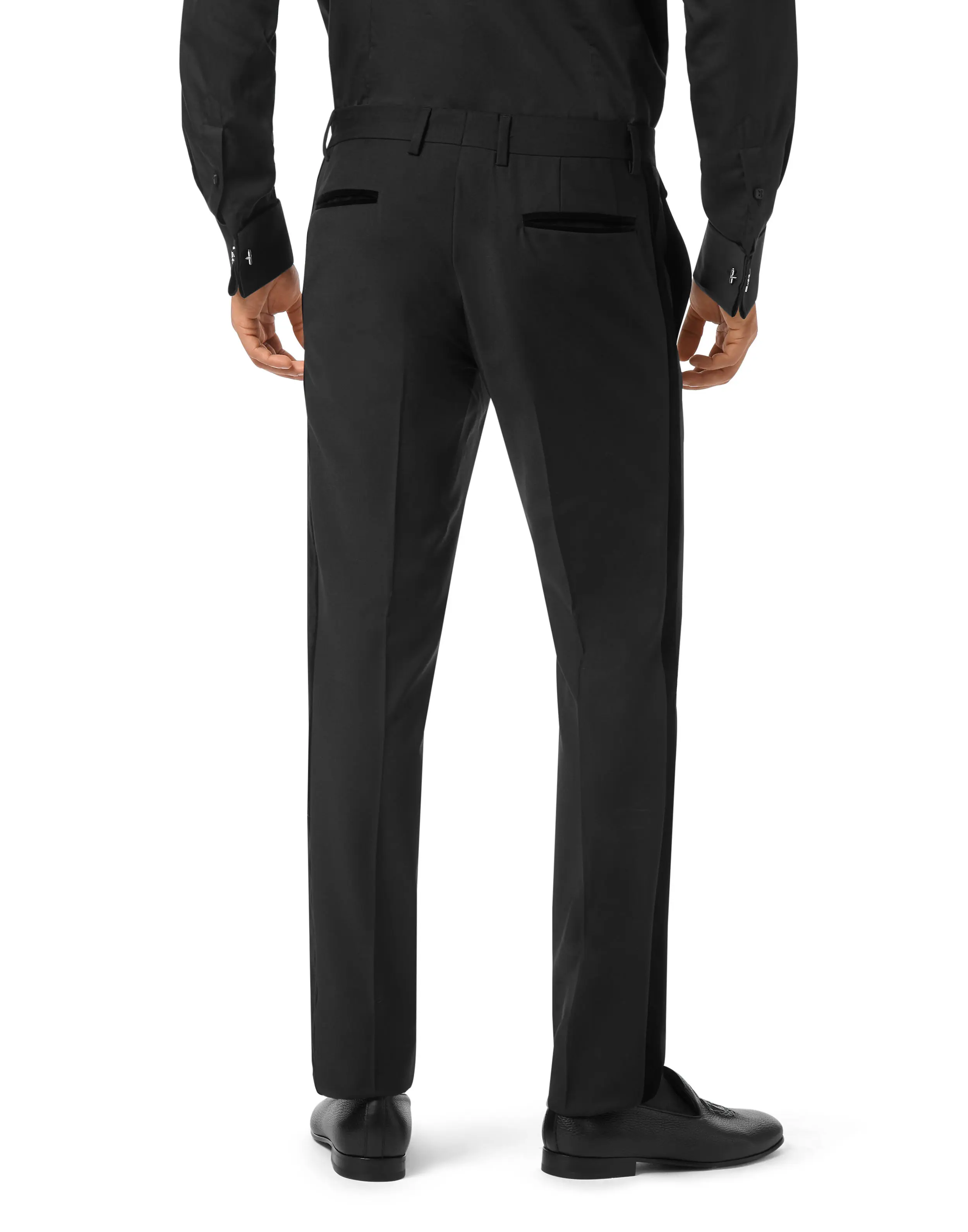 Брюки однотонные