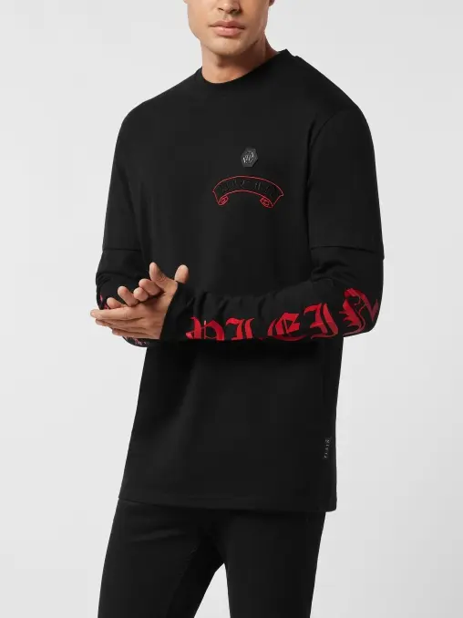 Лонгслив хлопковый PHILIPP PLEIN
