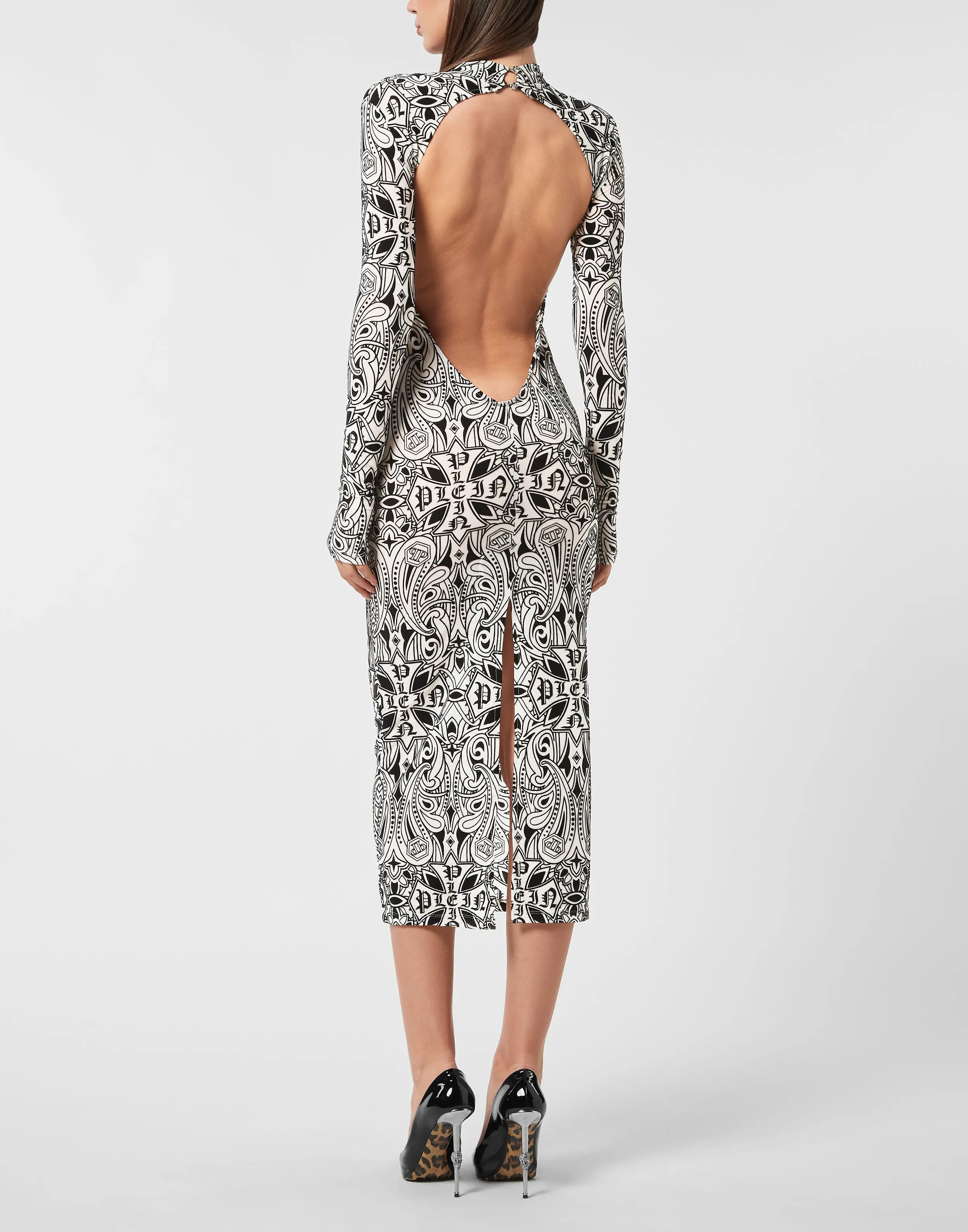 Платье с принтом