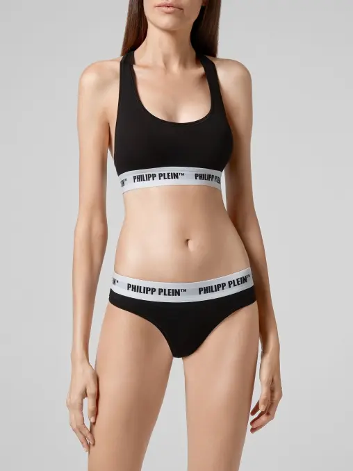 Трусы-стринг из модала и хлопка PHILIPP PLEIN