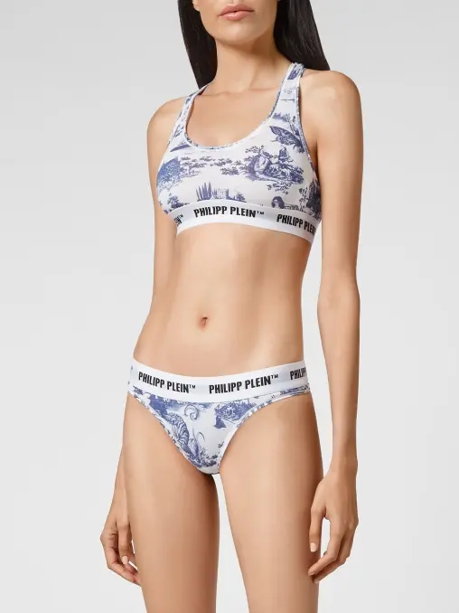 Трусы-стринг из хлопка и модала PHILIPP PLEIN