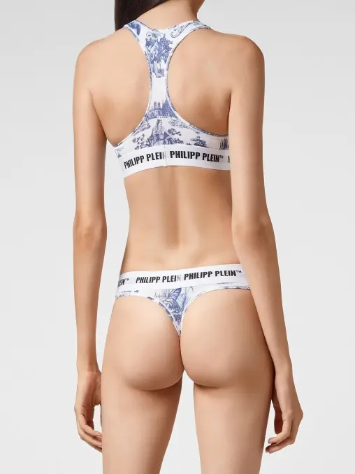 Трусы-стринг из хлопка и модала PHILIPP PLEIN
