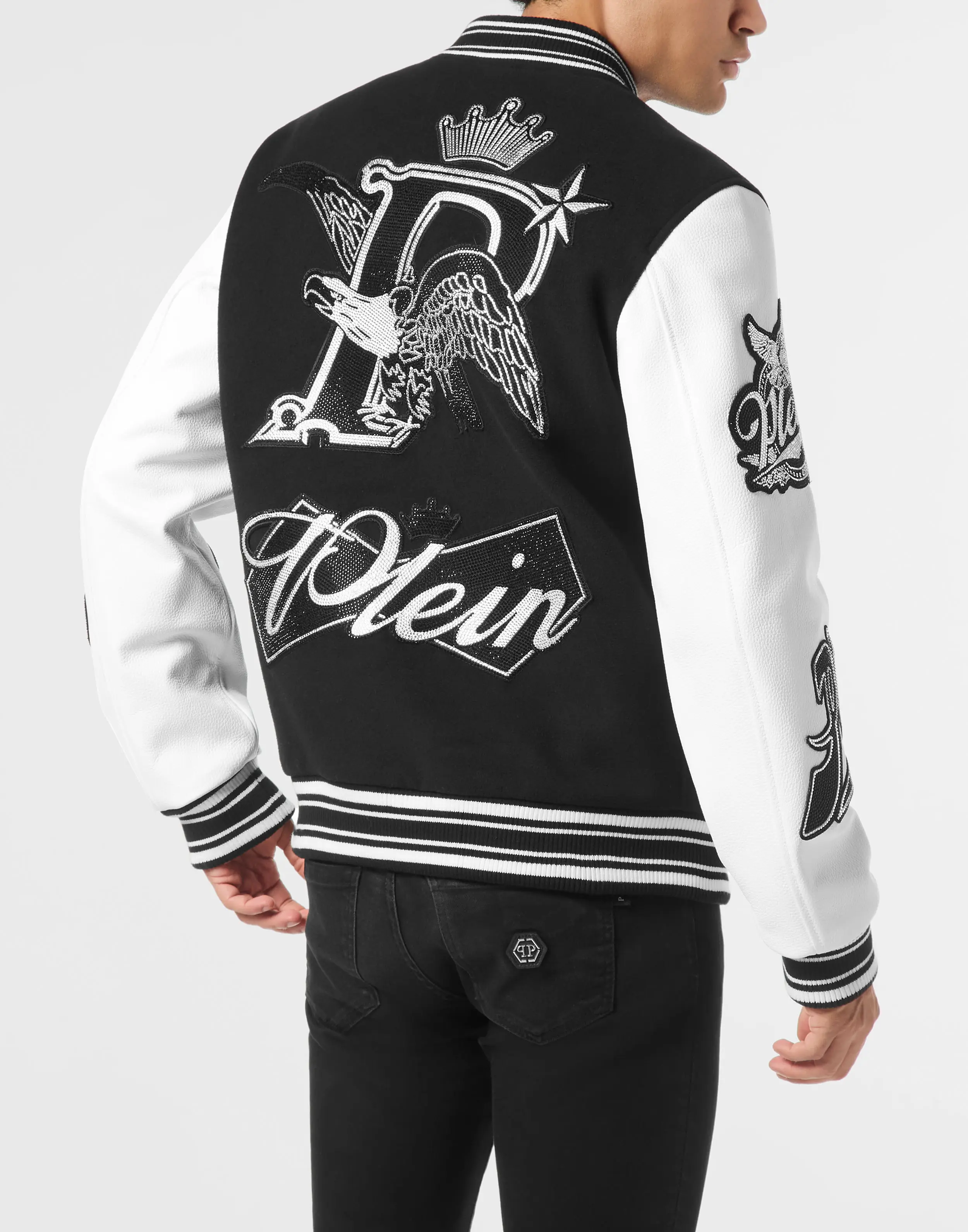 Бомбер комбинированный