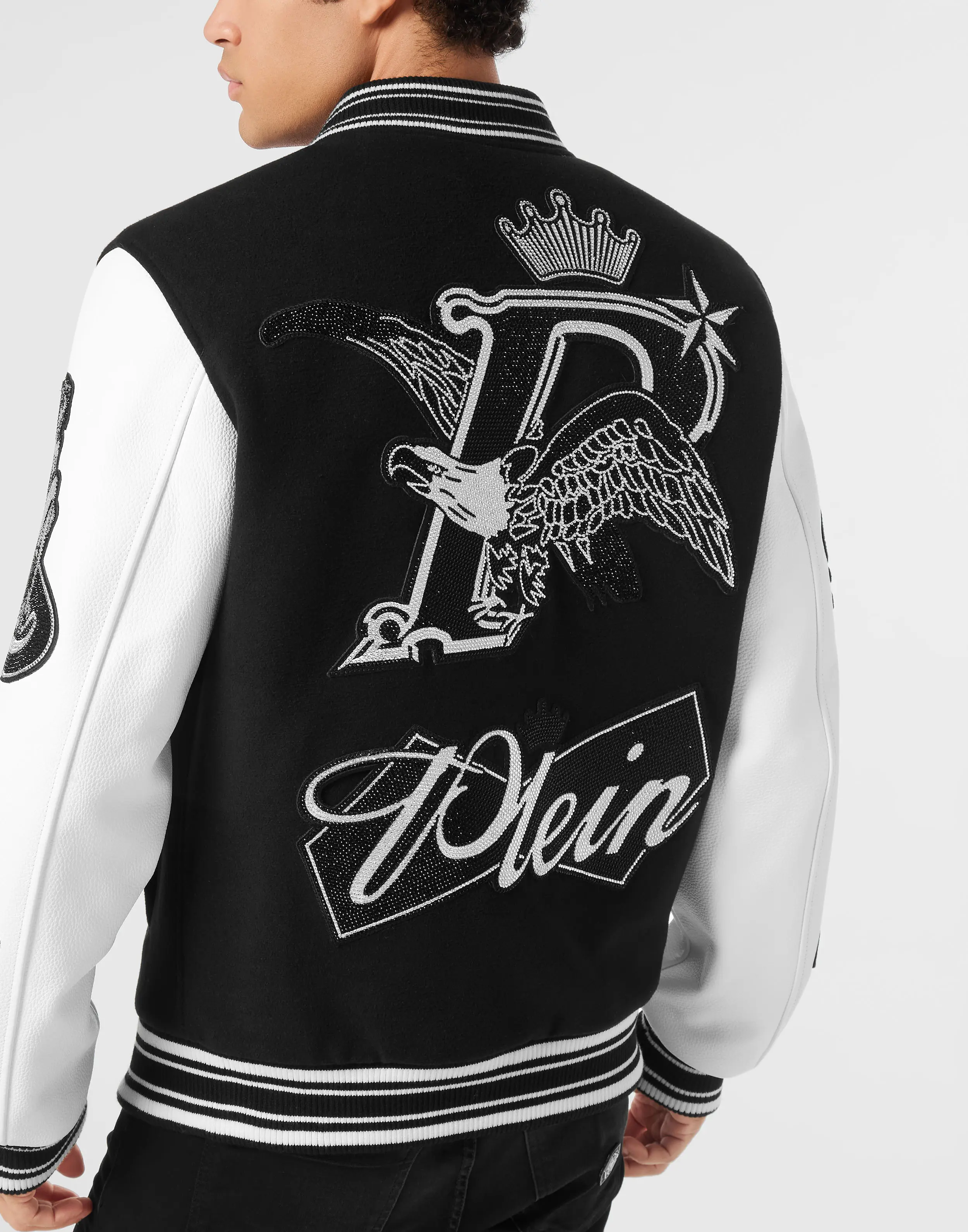 Бомбер комбинированный