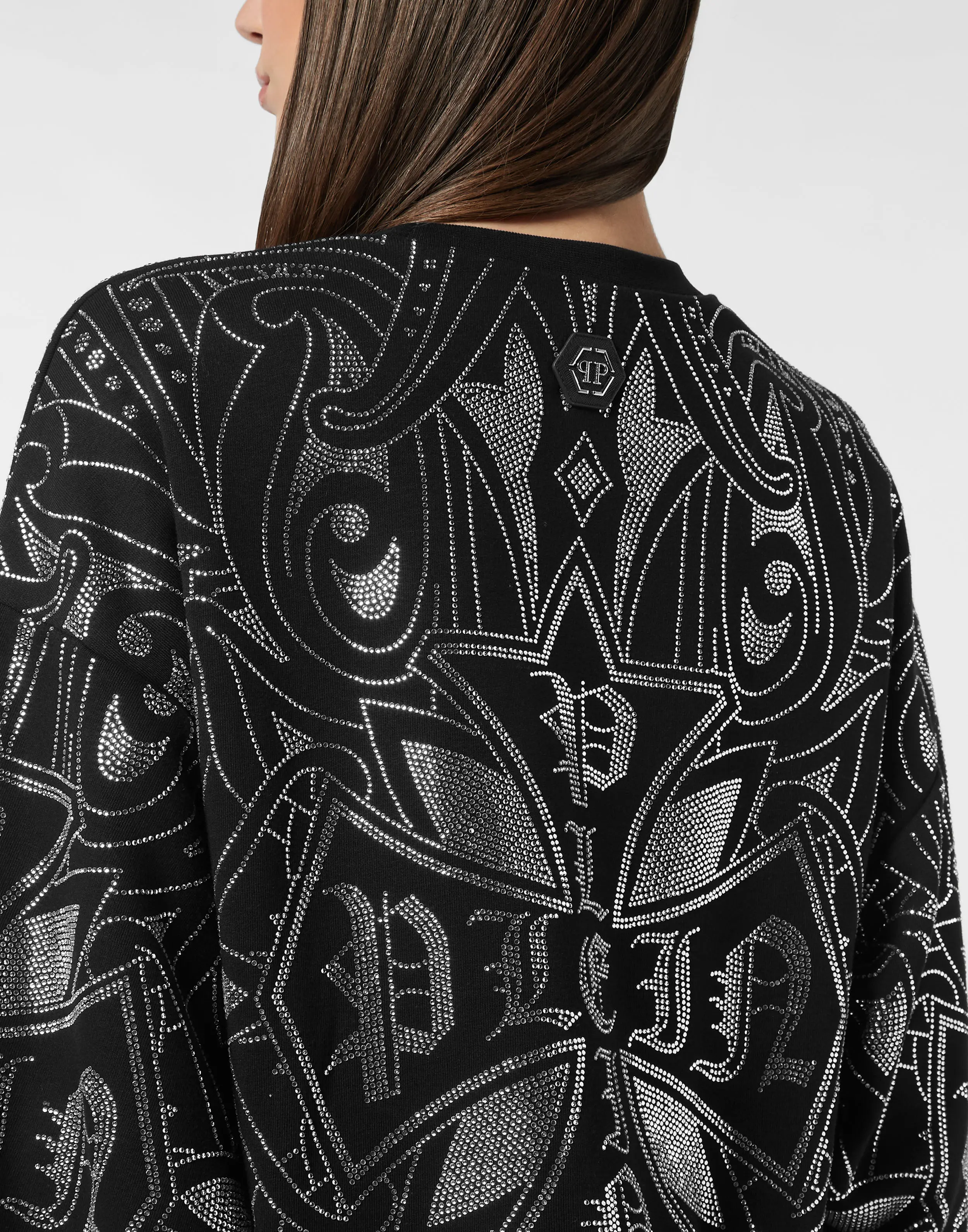 Толстовка со стразами