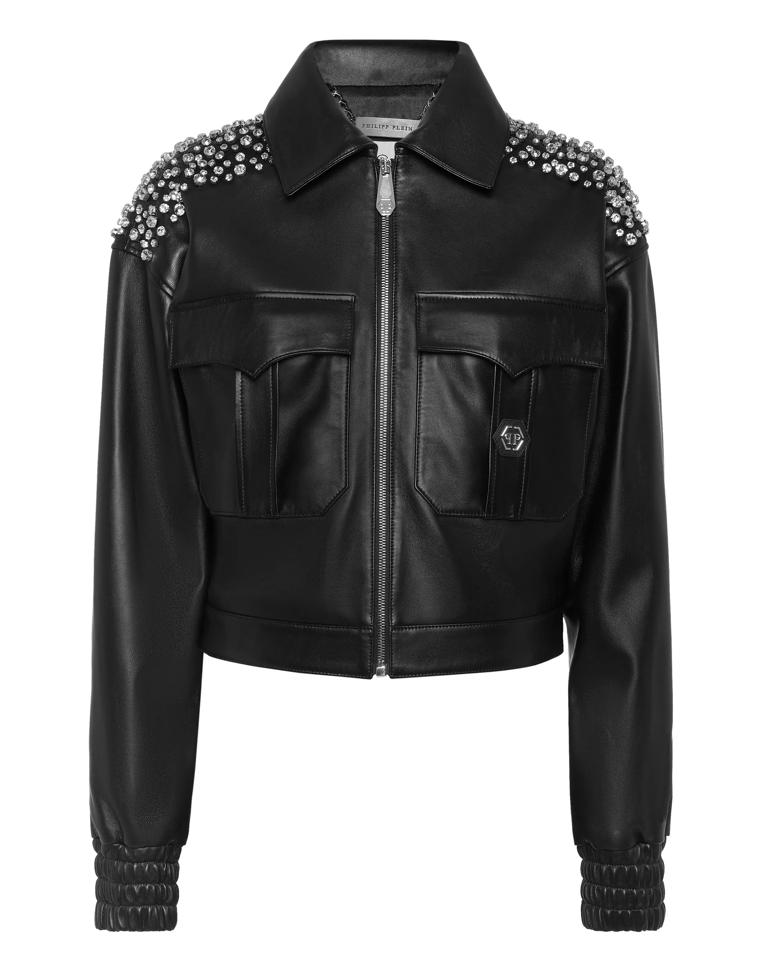 Бомбер кожаный