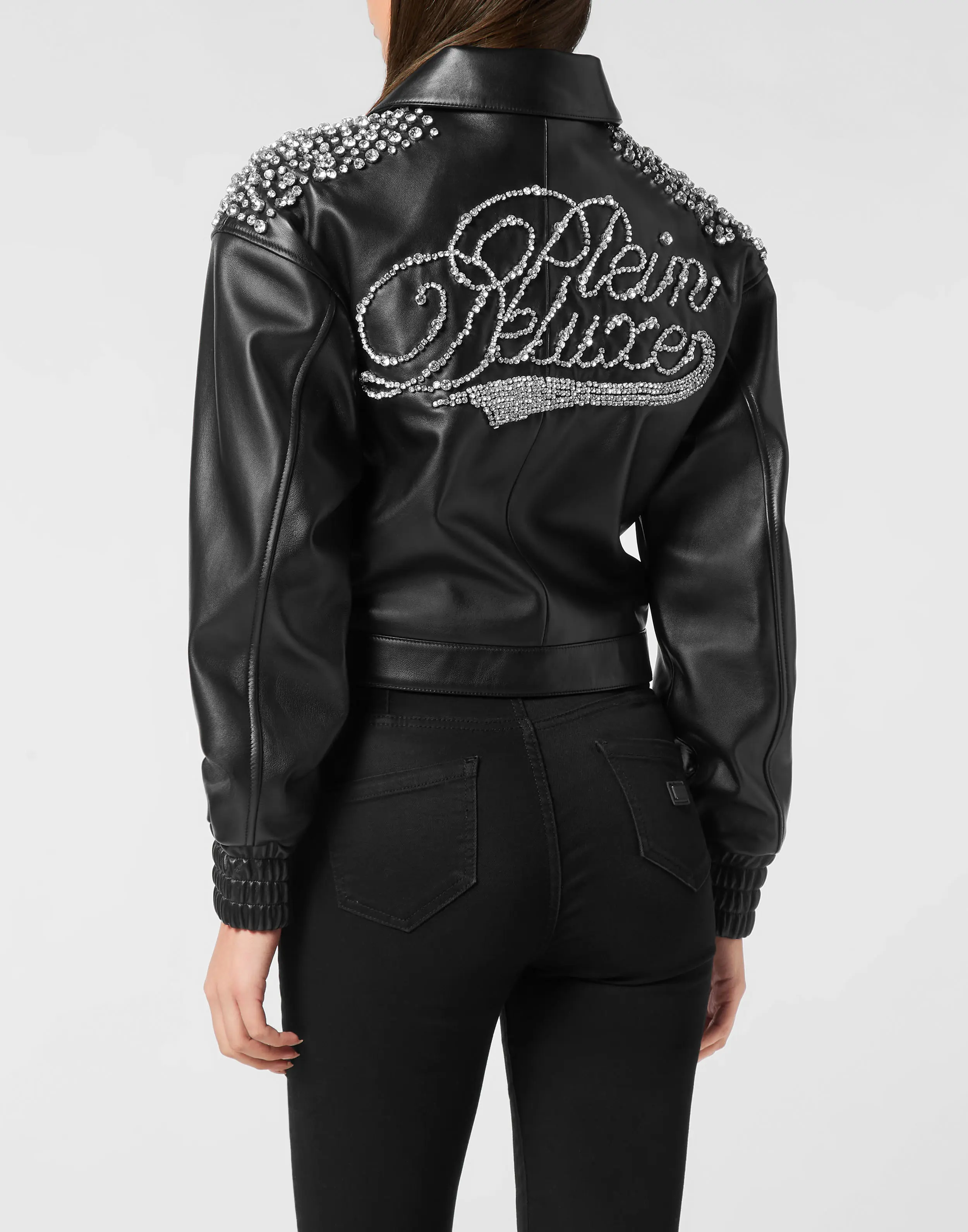 Бомбер кожаный