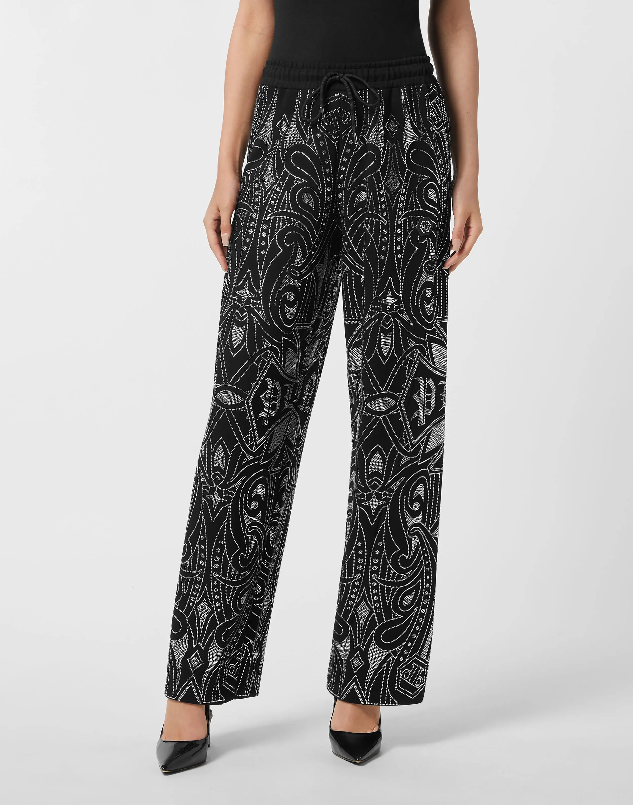 Брюки со стразами