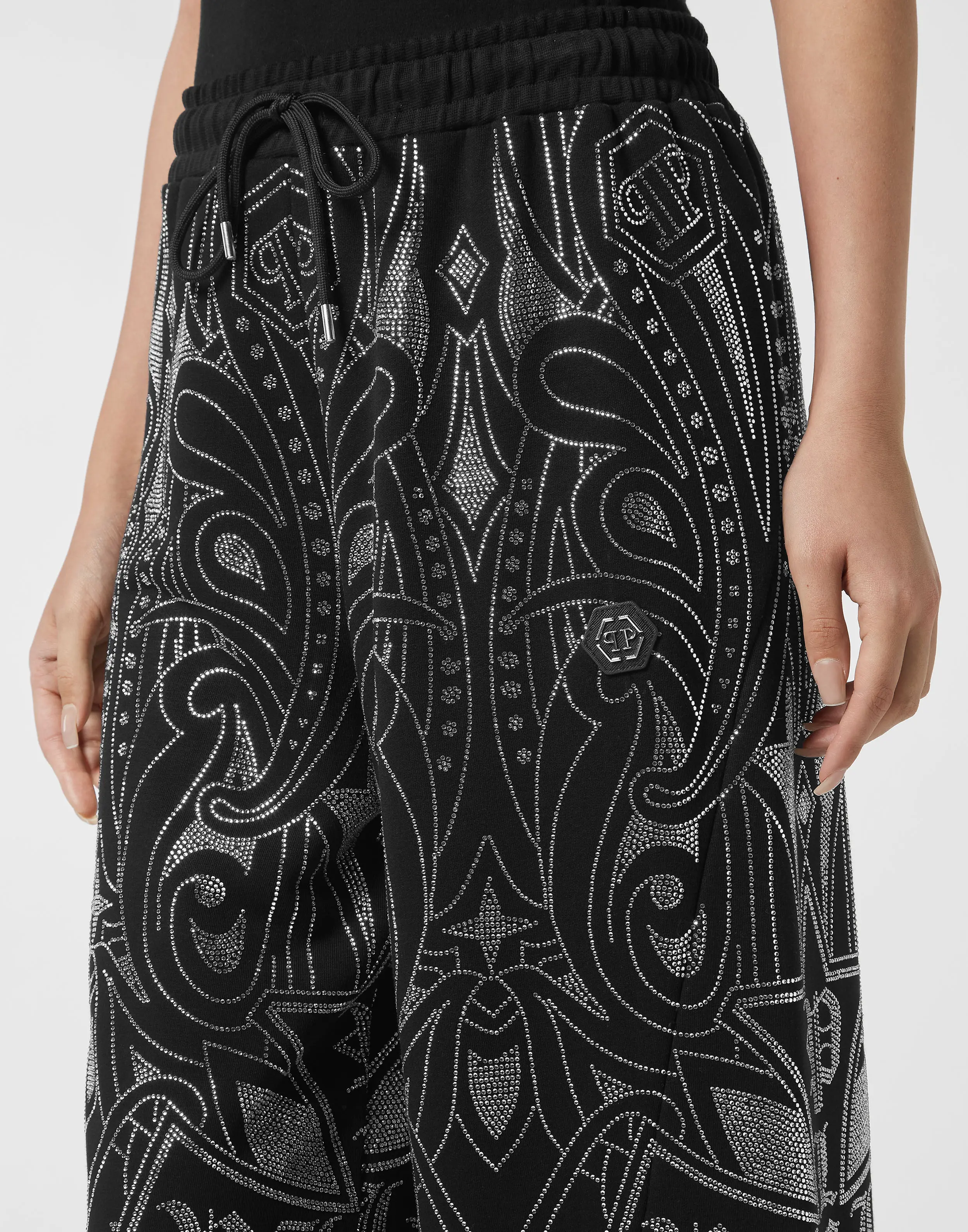 Брюки со стразами