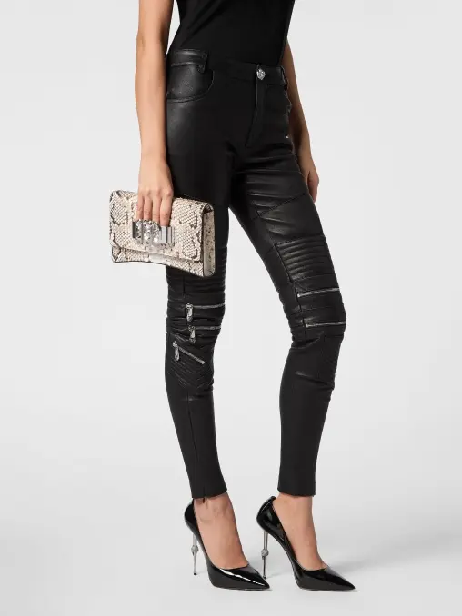 Сумка из кожи питона PHILIPP PLEIN