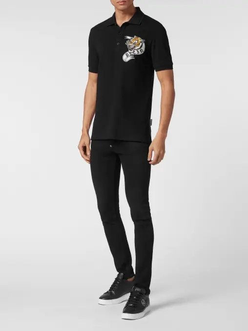 Поло хлопковое PHILIPP PLEIN