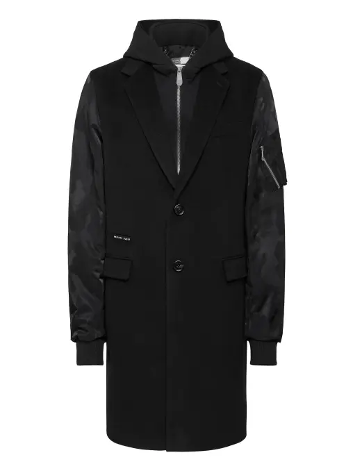 Пальто шерстяное PHILIPP PLEIN