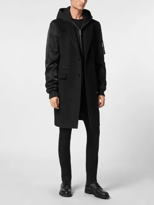 Пальто шерстяное PHILIPP PLEIN