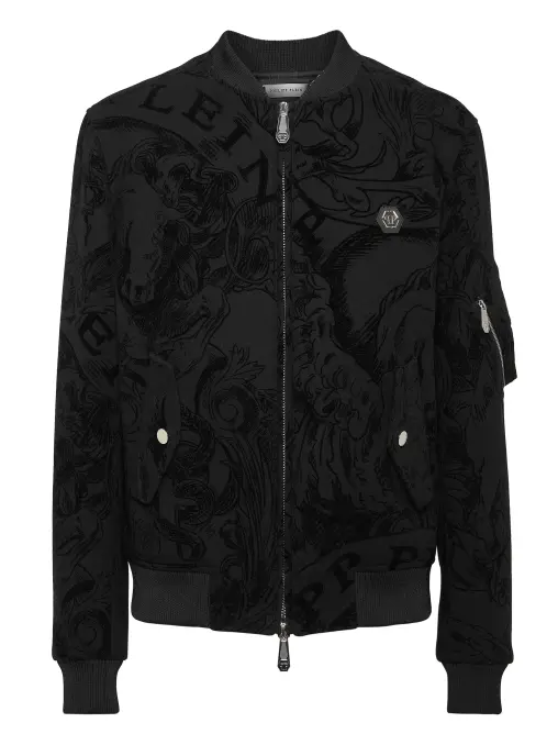 Бомбер шерстяной PHILIPP PLEIN