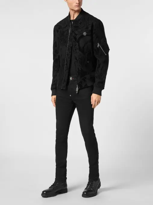 Бомбер шерстяной PHILIPP PLEIN