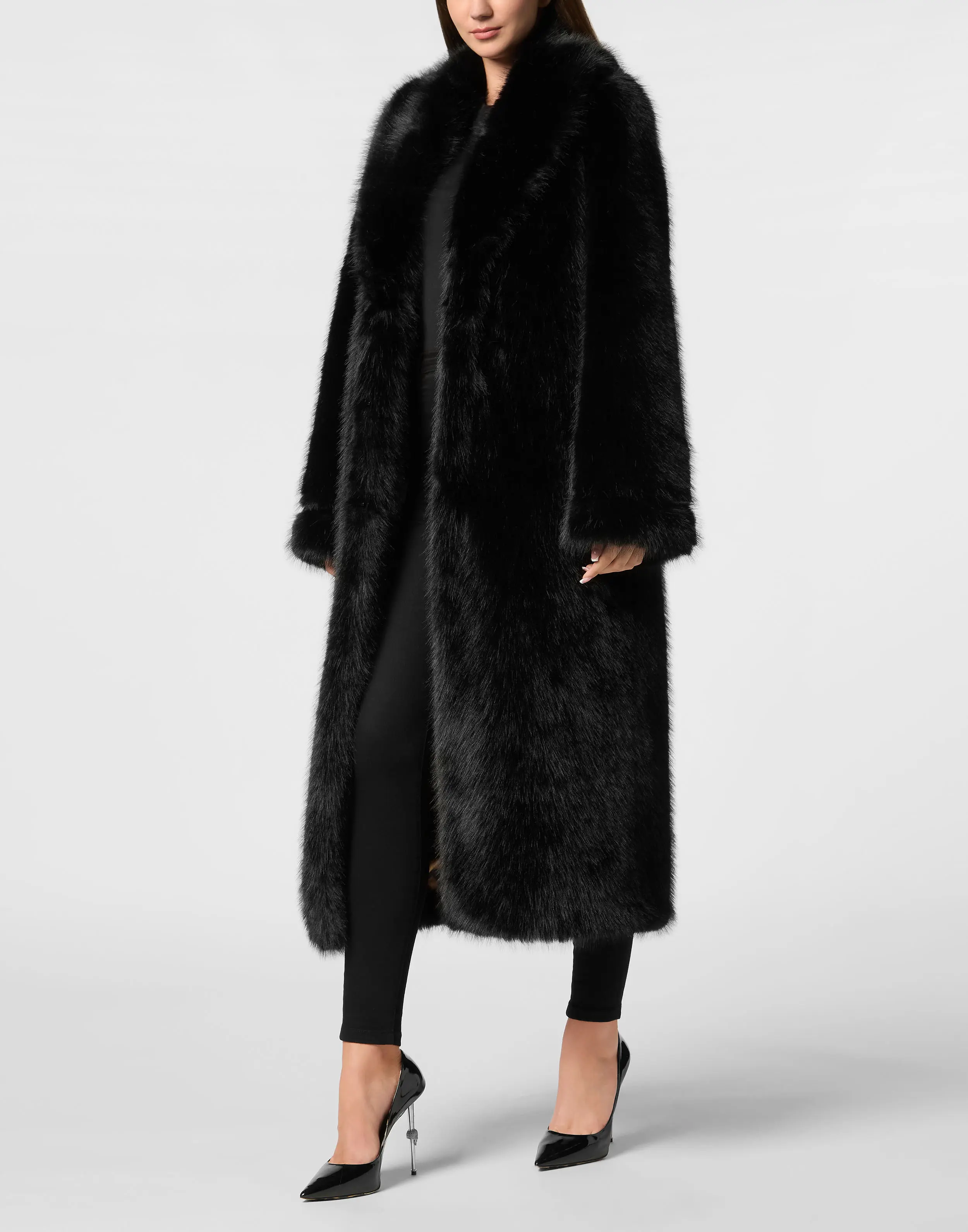 Шуба из экомеха