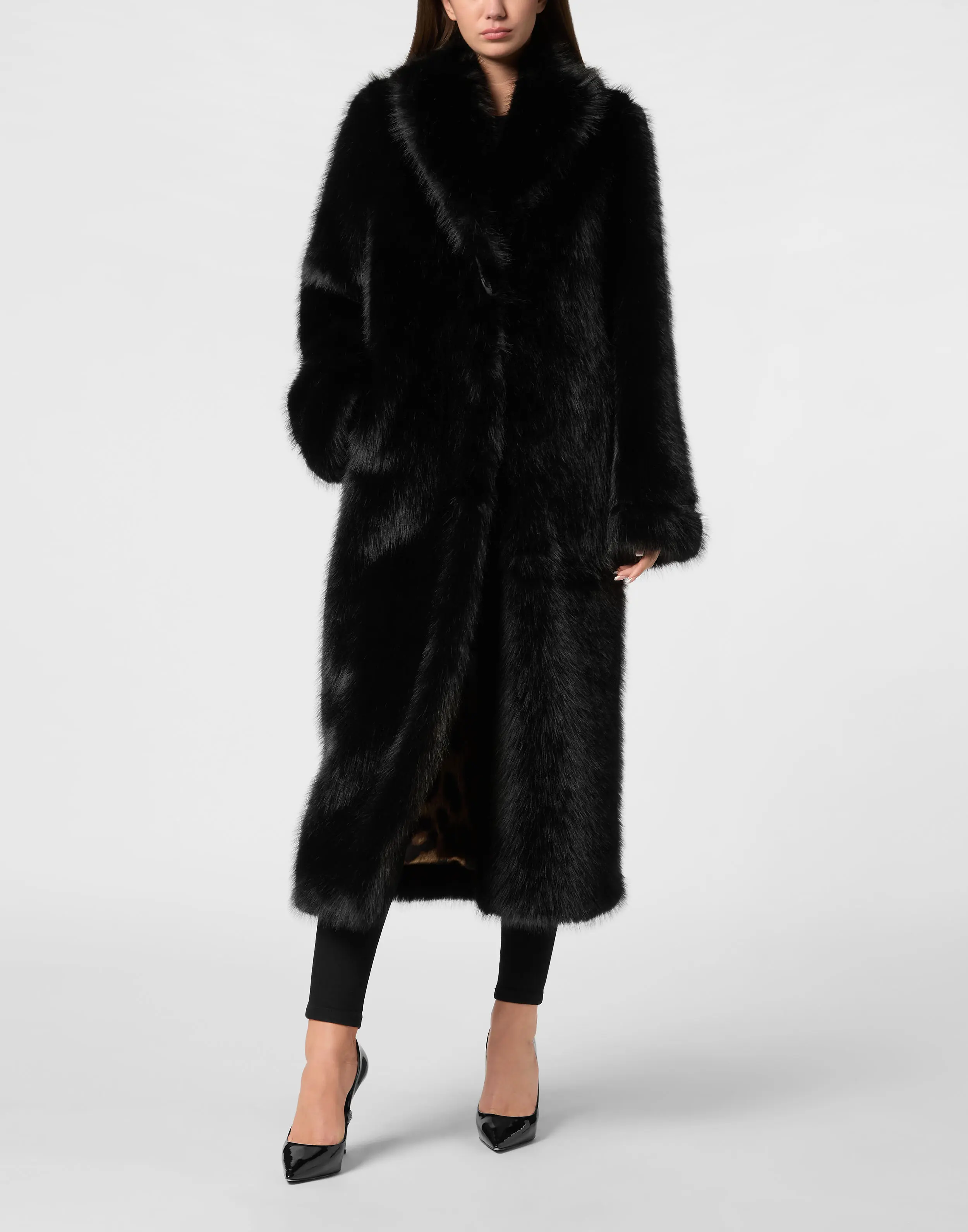 Шуба из экомеха