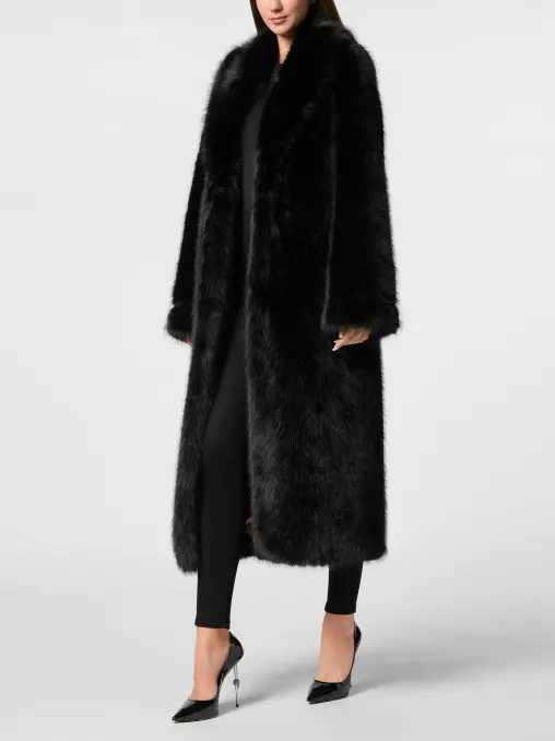 Шуба из экомеха PHILIPP PLEIN