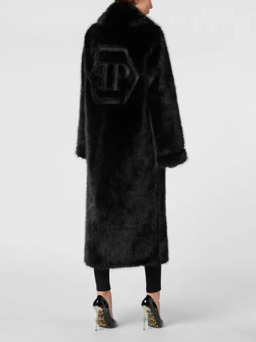 Шуба из экомеха PHILIPP PLEIN
