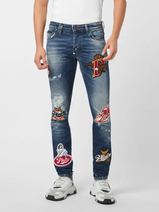 Джинсы хлопковые PHILIPP PLEIN