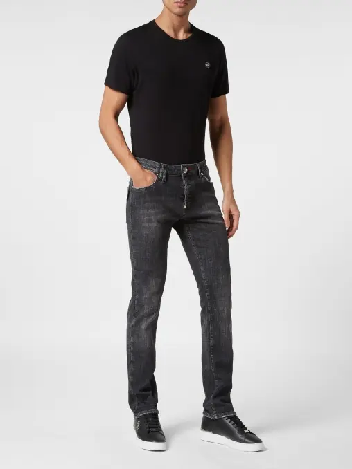 Джинсы хлопковые PHILIPP PLEIN