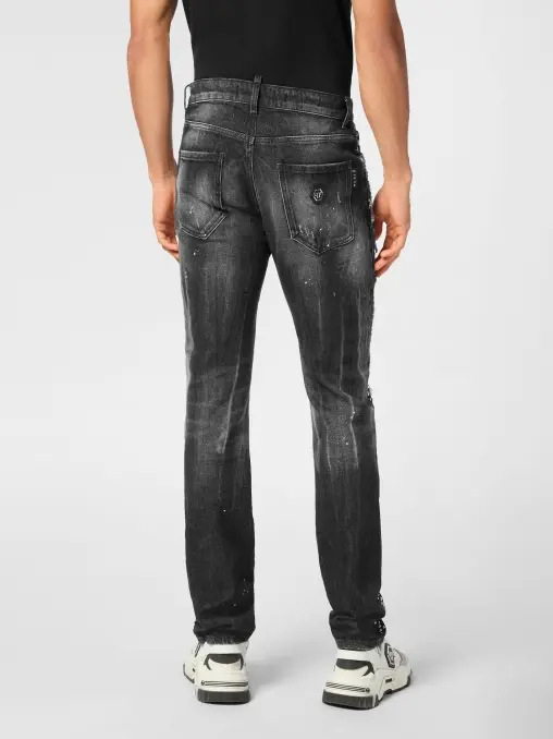Джинсы хлопковые PHILIPP PLEIN