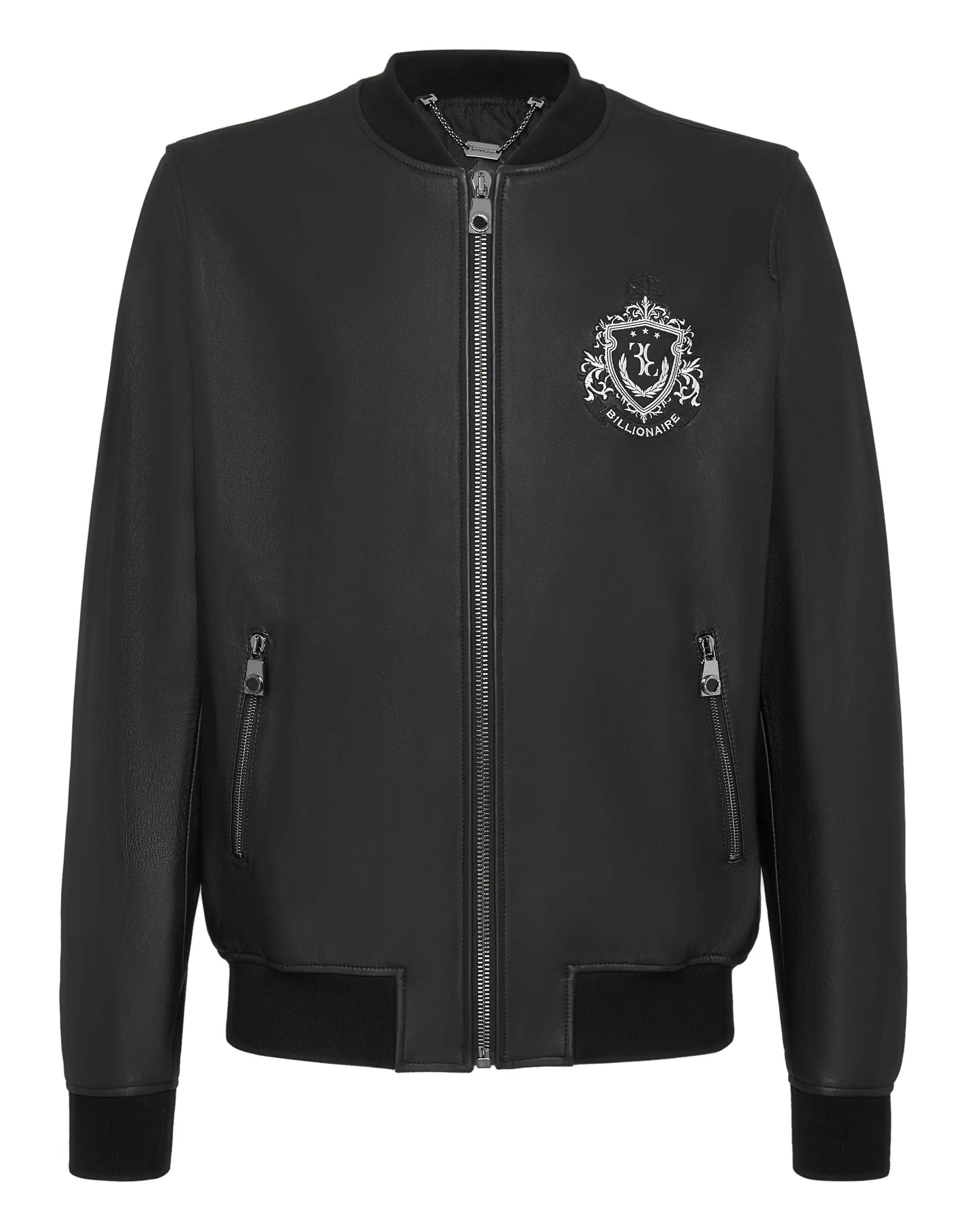 Бомбер кожаный