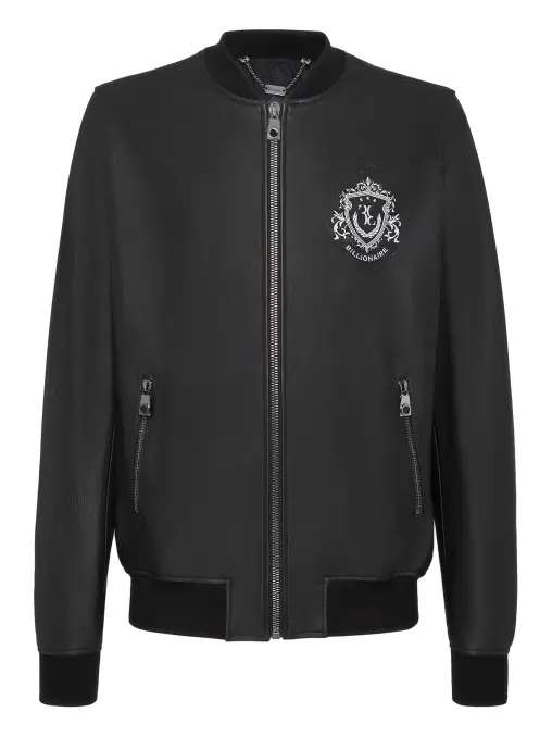 Бомбер кожаный BILLIONAIRE