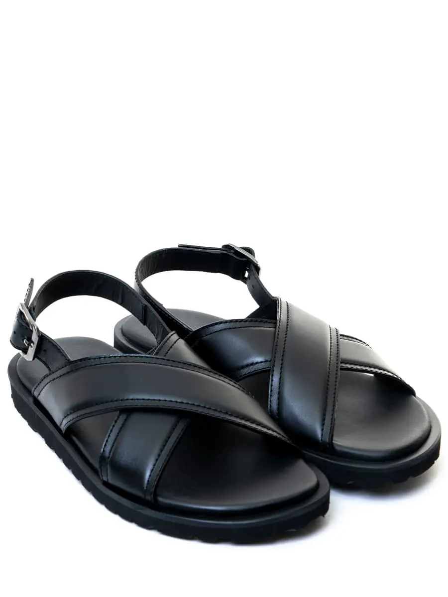 Сандалии кожаные