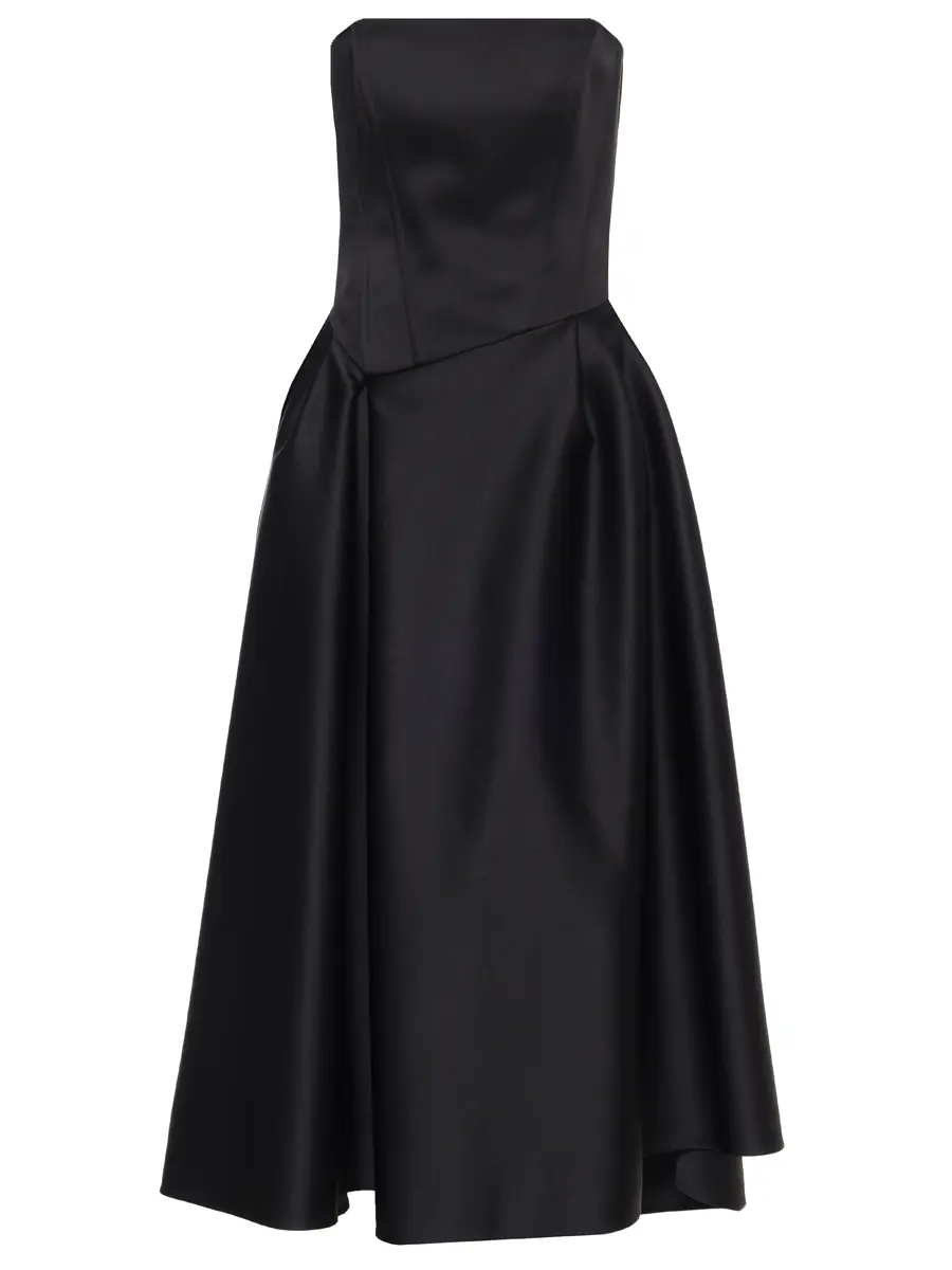 Платье атласное