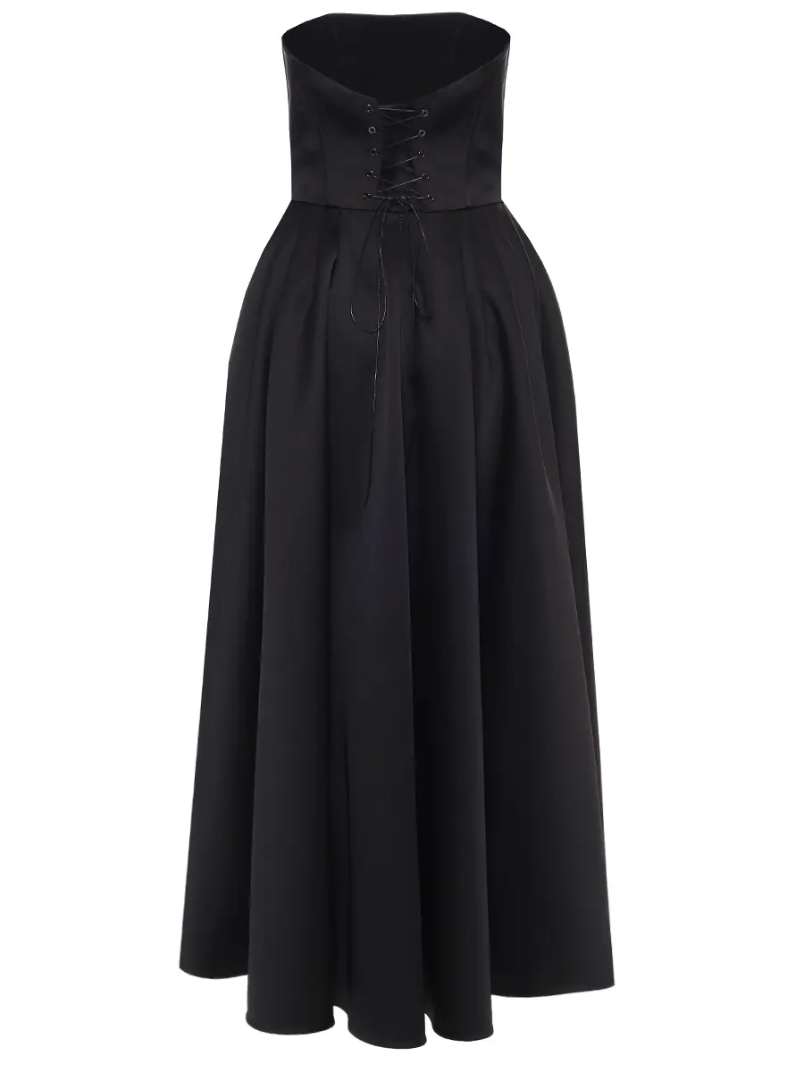 Платье атласное