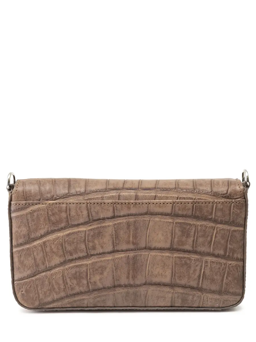 Клатч из кожи крокодила