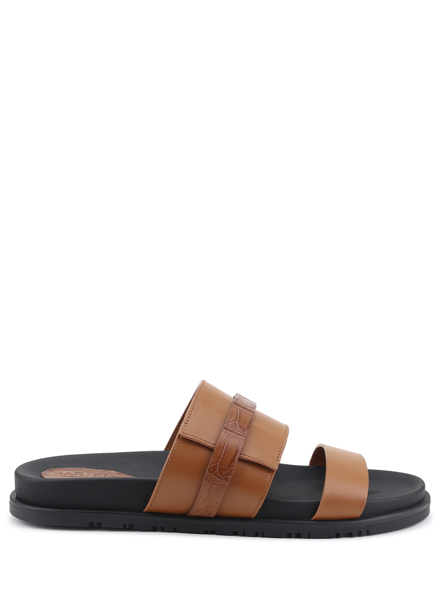 Шлепанцы кожаные