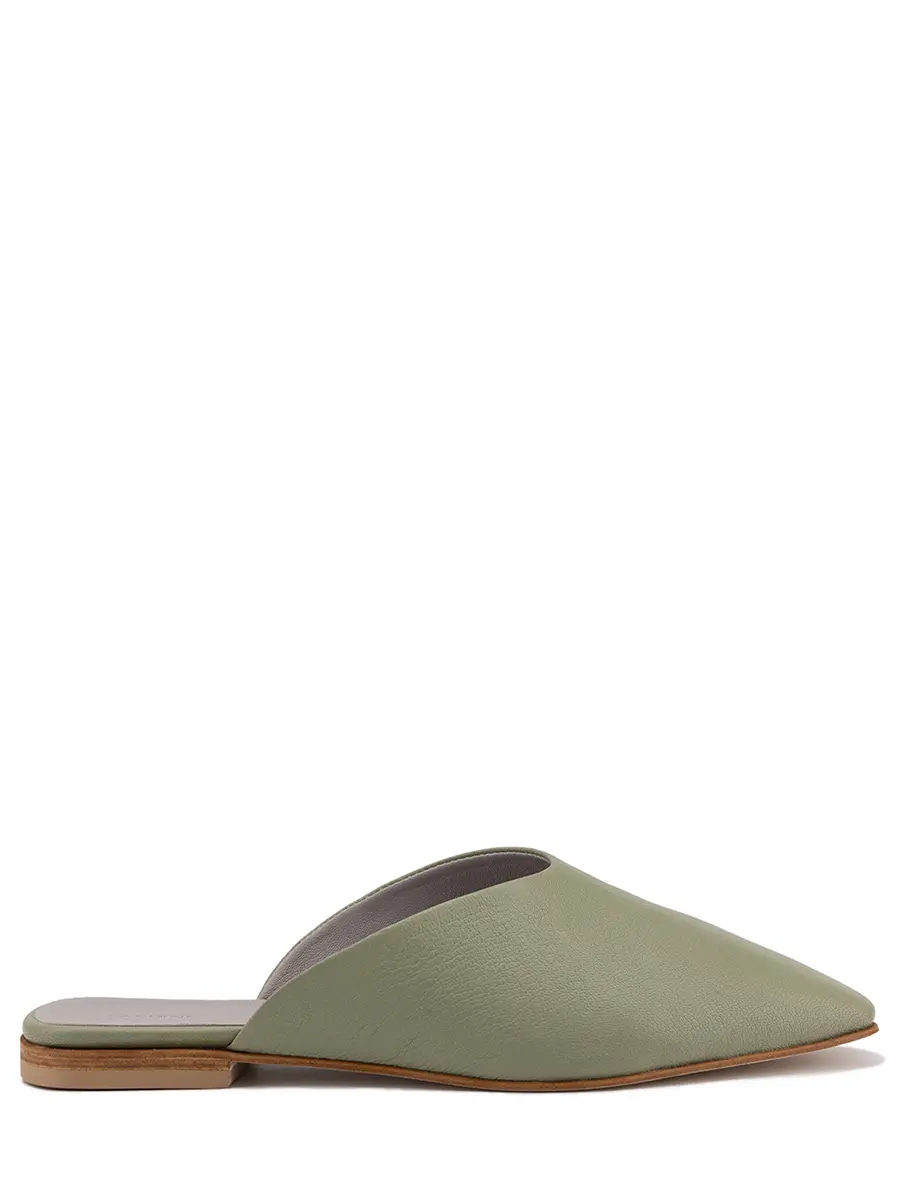 Мюли кожаные