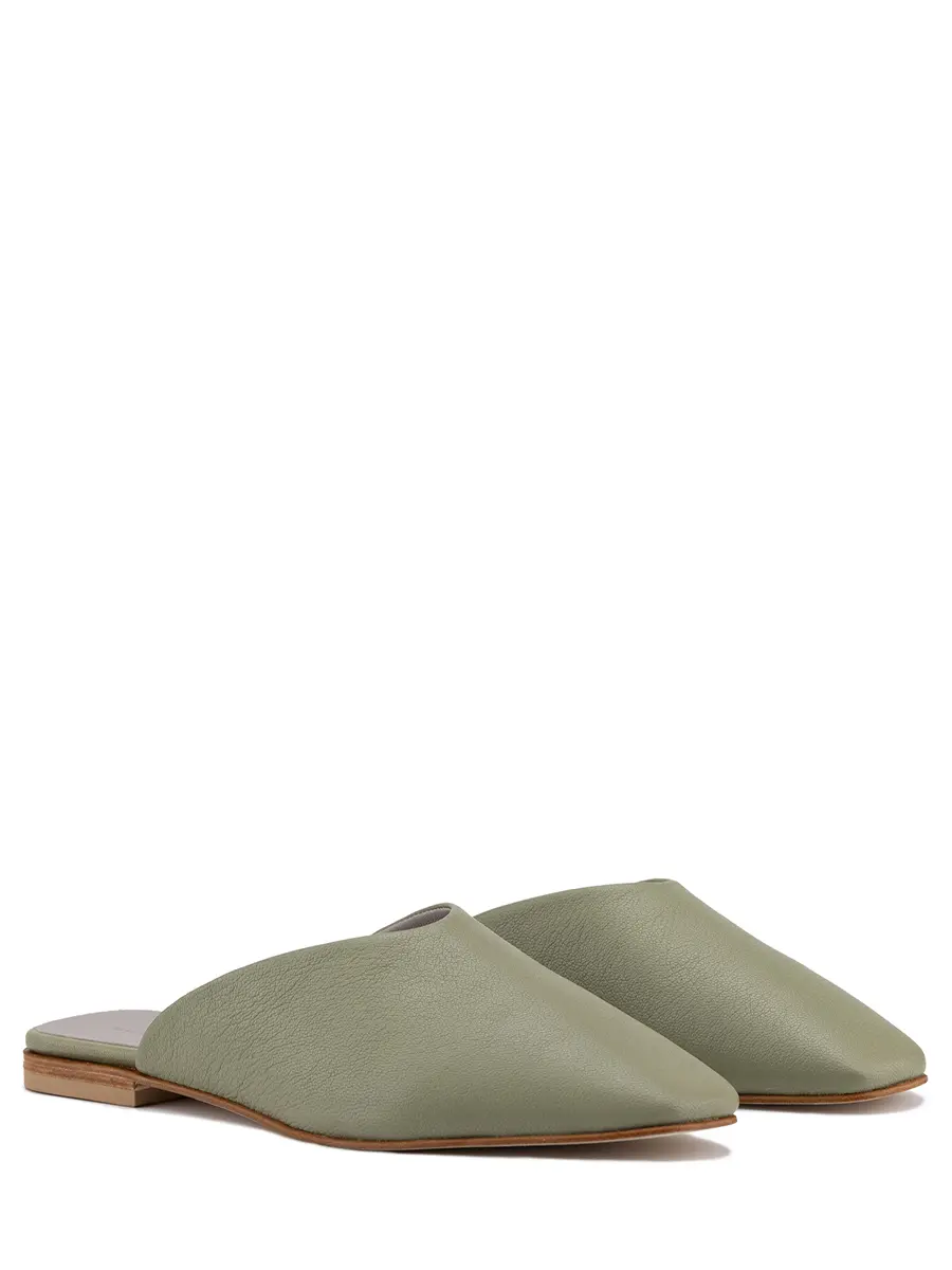 Мюли кожаные