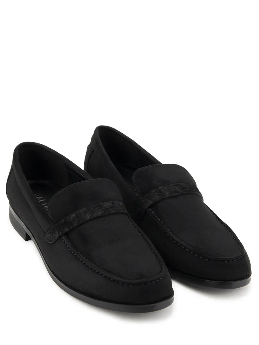 Лоферы замшевые