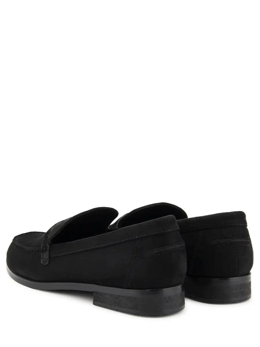 Лоферы замшевые