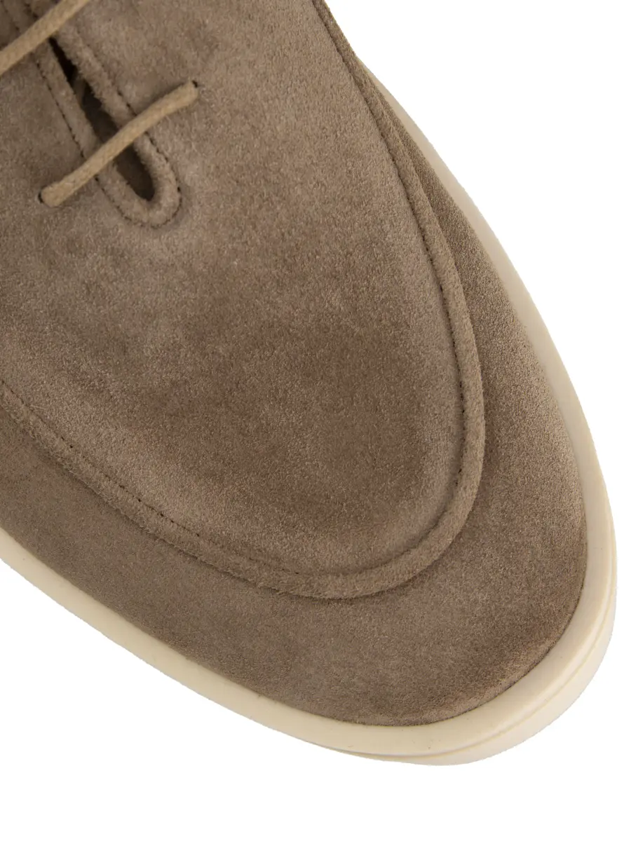 Лоферы замшевые