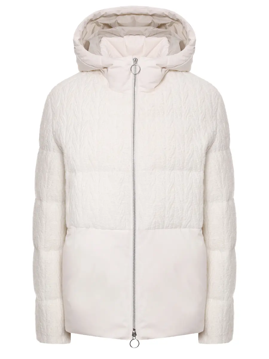 Пуховик комбинированный