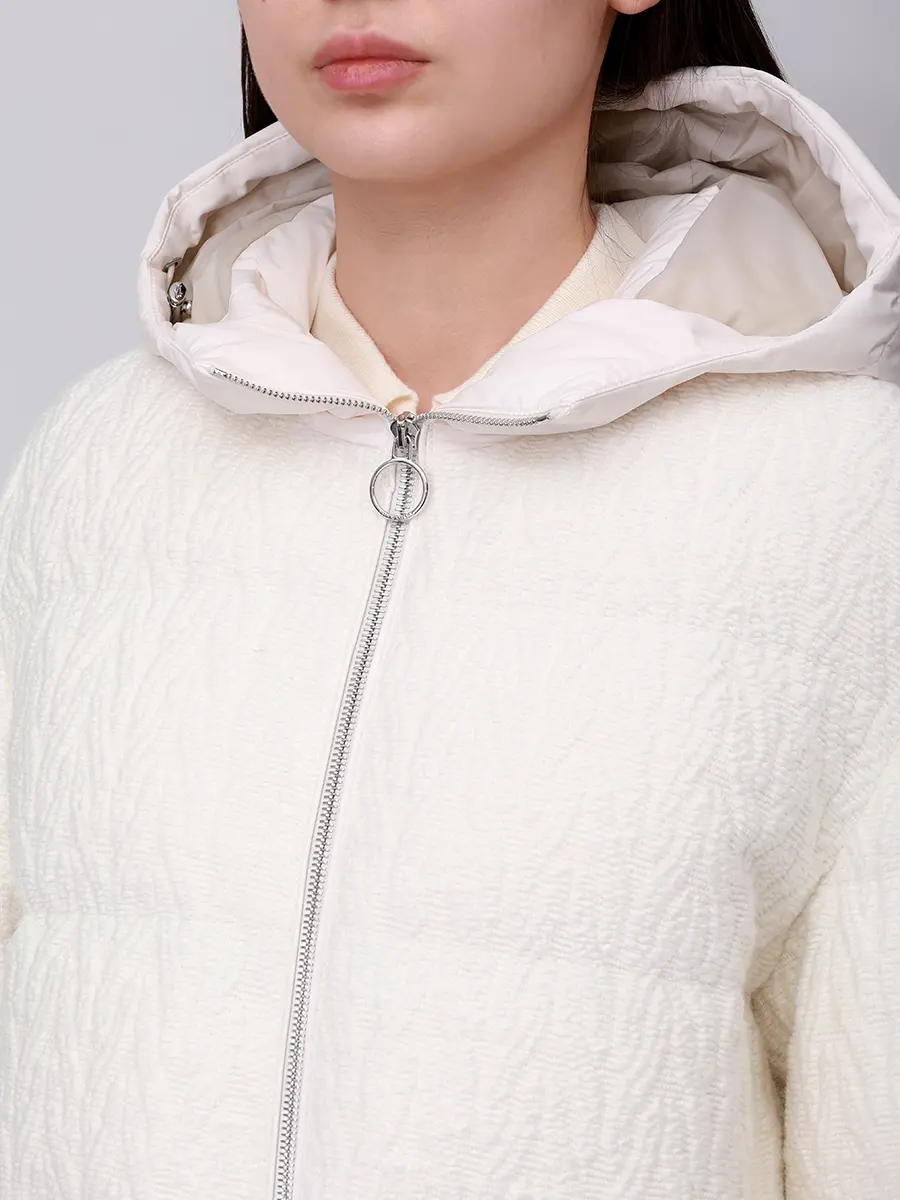 Пуховик комбинированный