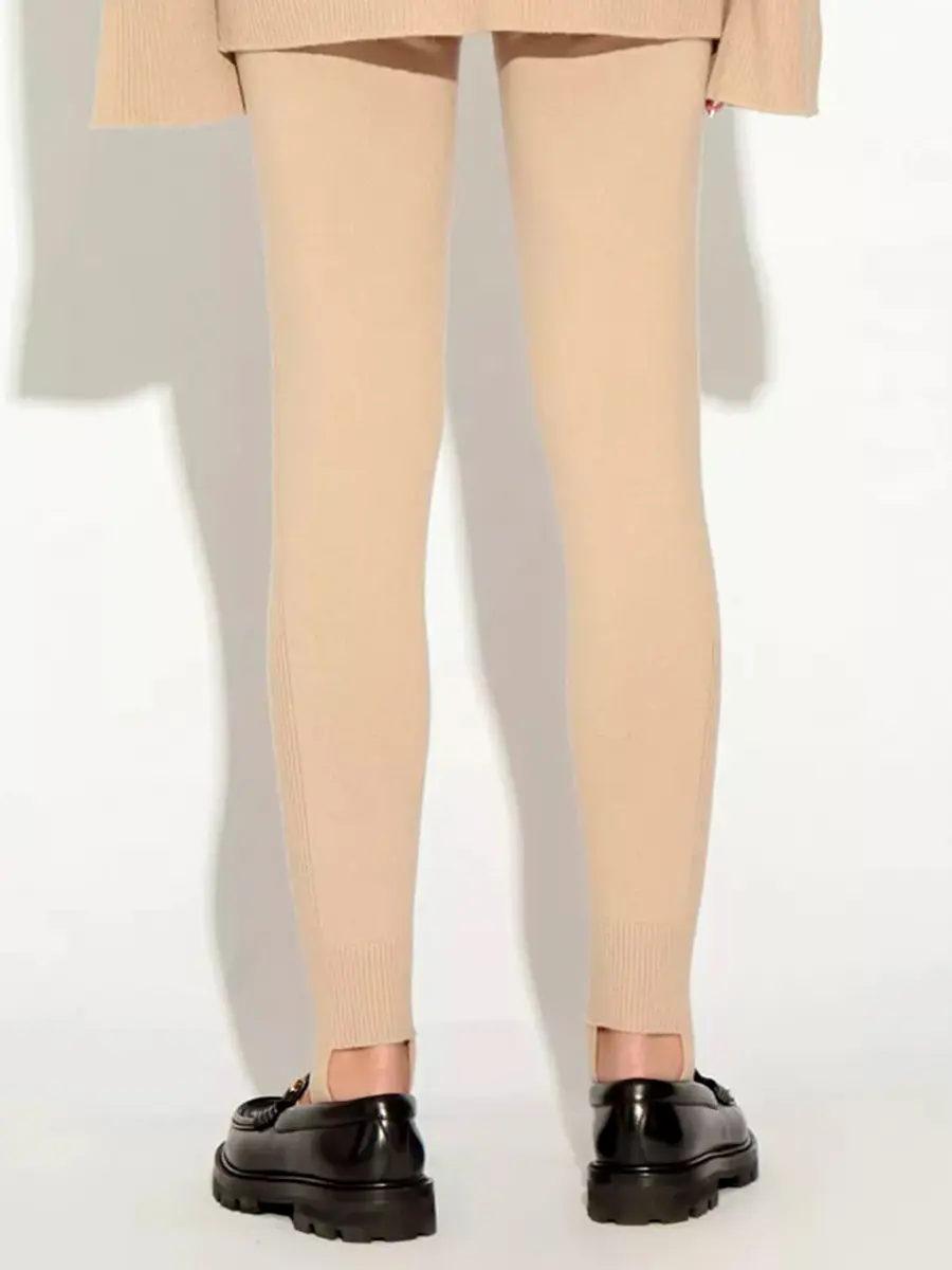 Леггинсы шерстяные со штрипками