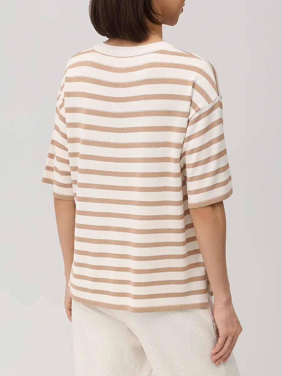 Футболка из шелка и вискозы