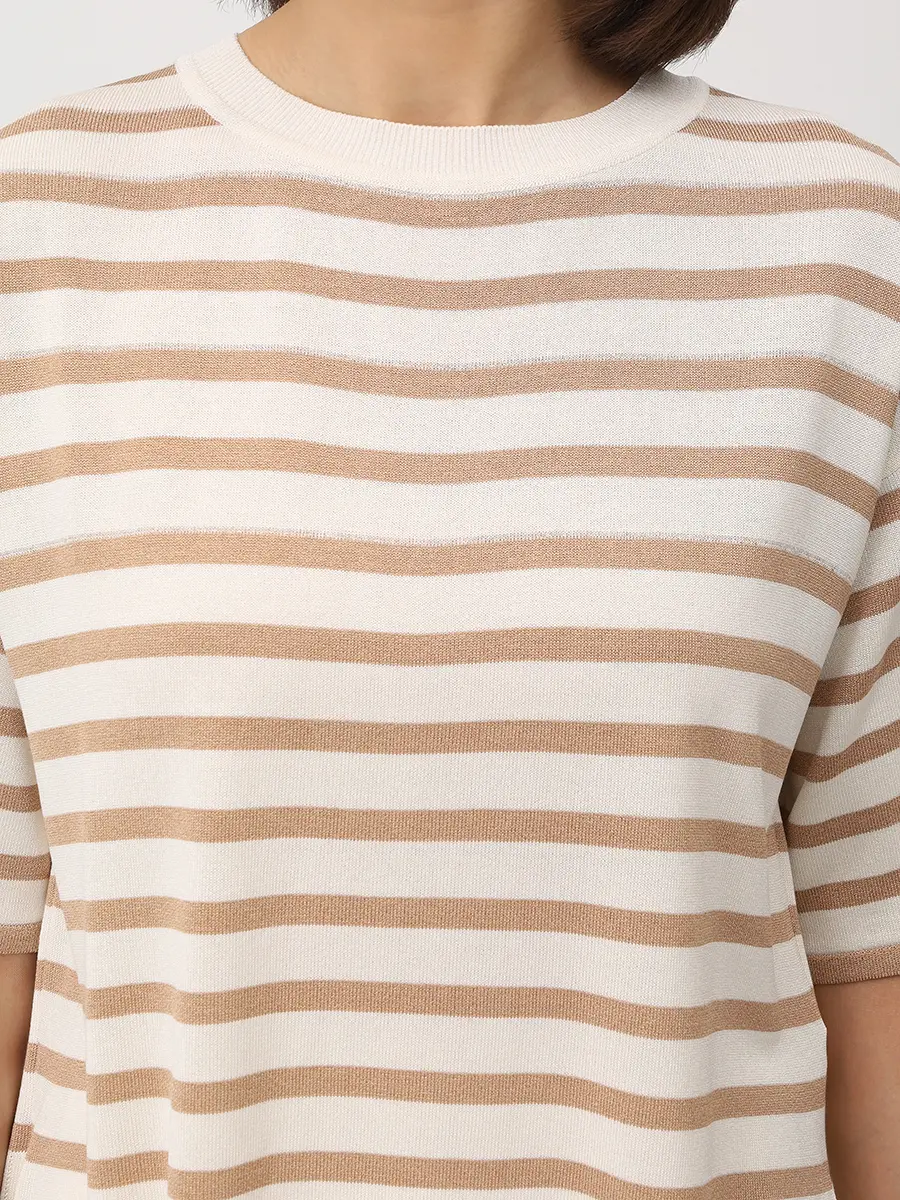 Футболка из шелка и вискозы