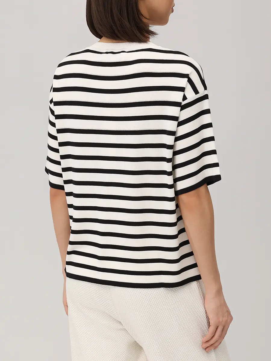 Футболка из шелка и вискозы