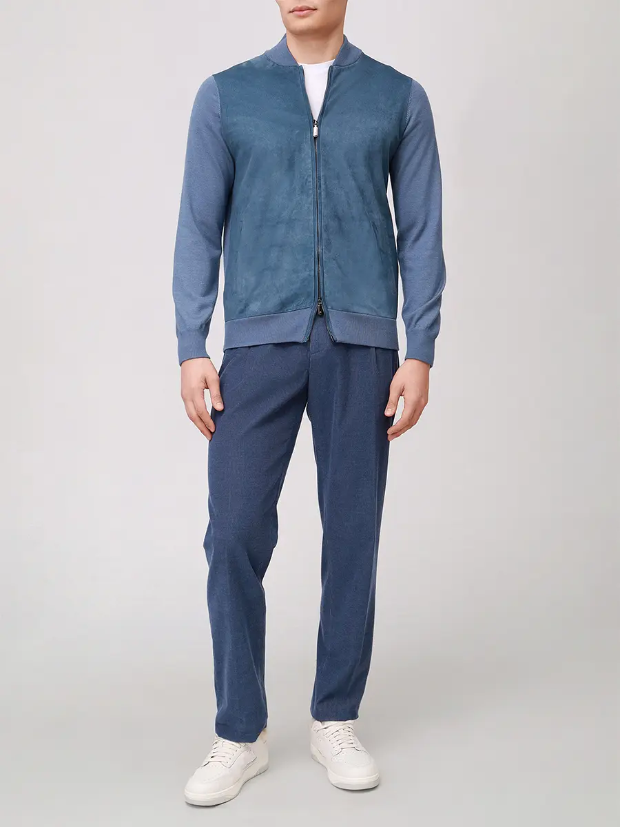 Кардиган комбинированный