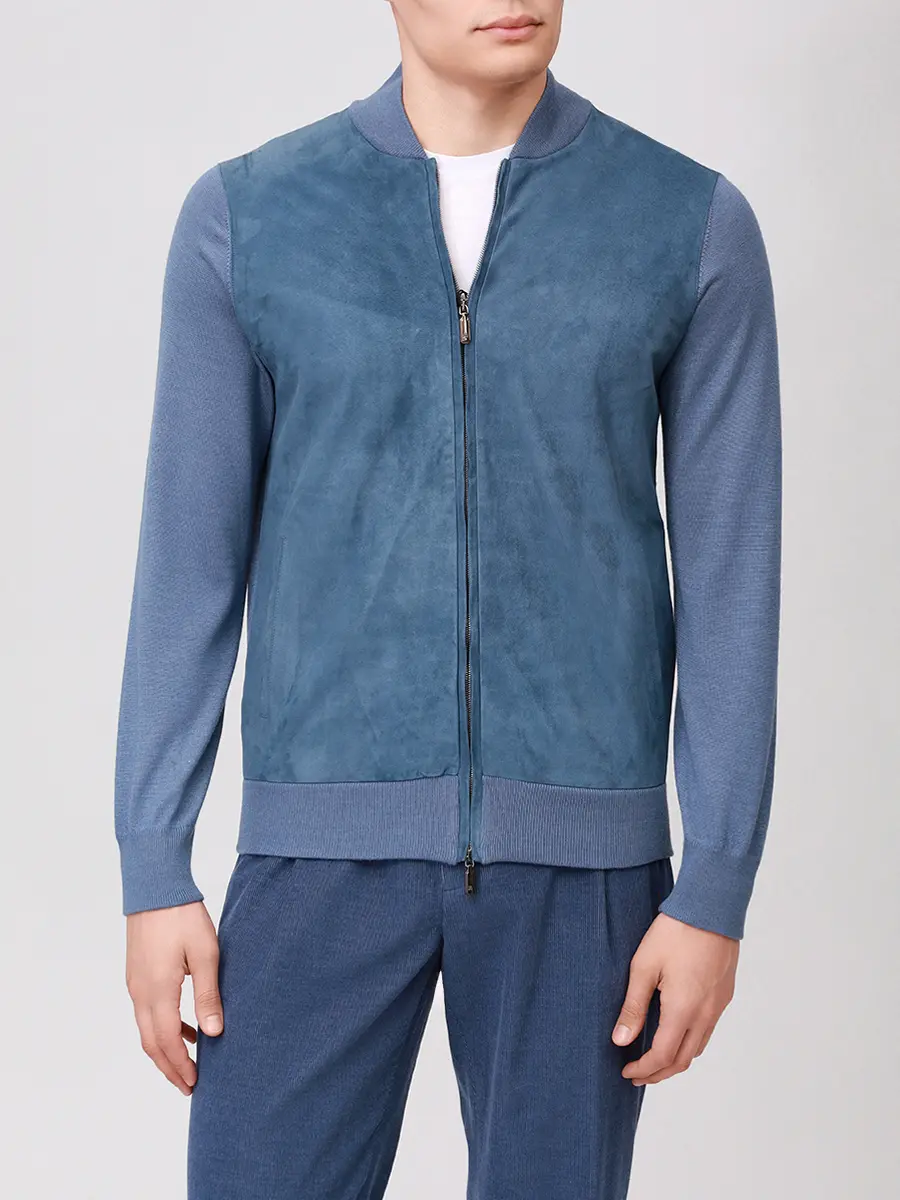 Кардиган комбинированный