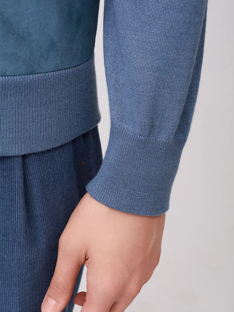 Кардиган комбинированный