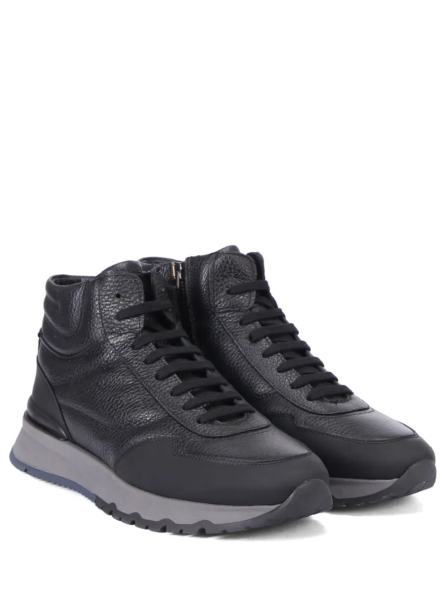 Кроссовки кожаные на меху